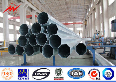 Corriente eléctrica poste 10kv de la galvanización de acero tubular para la línea de transmisión