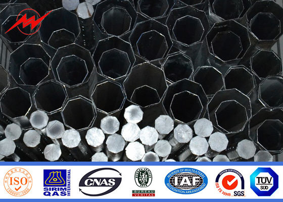 la corriente eléctrica poste tubular de acero de 13.8KV Filipinas galvanizó la altura de los 30FT