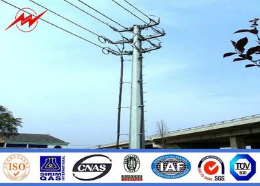 Corriente eléctrica poste 10kv de la galvanización de acero tubular para la línea de transmisión