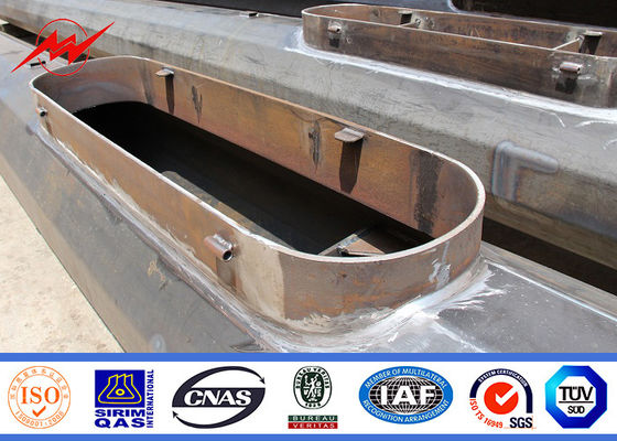 polo ligero palo de acero octagonal de la galvanización del alto con los metros de la plataforma 20 - 50