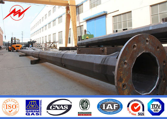 Alto el polo tubular de acero galvanizado de la torre ligera del palo palo 50 años levanta tiempo