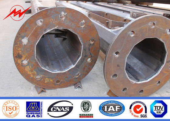 Alto el polo tubular de acero galvanizado de la torre ligera del palo palo 50 años levanta tiempo