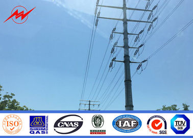 la línea de la distribución eléctrica de 33kv Lv galvanizó a poste de acero