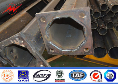 2.75mm 5-6m Led Street Light Pole Hot Dip Galanization Steel Para el aeropuerto del puerto marítimo Plaza Estadio