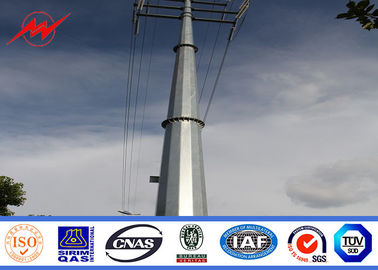 Poder poste, galvanización del acero de ASTM A36 5m m de la inmersión caliente de poste de la luz eléctrica