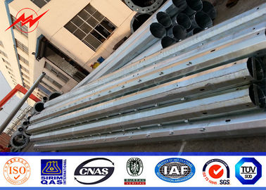 3m m los 45ft poste de acero galvanizado Q345, Electric Power modificado para requisitos particulares poste para a bordo