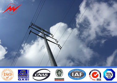 Polos tubulares de acero galvanizado de potencia para 10kv 20kv 35kv 66kv 69k 110kv 132kv 138kv 220kv 230kv