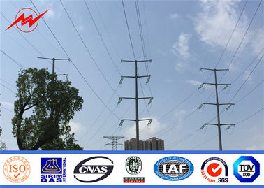 el 12M 16KN poste eléctrico tubular de acero para la línea proyecto de la distribución de la transmisión