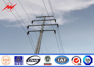 línea de transmisión de los 10m el 12m corriente eléctrica poste de 133kv para la torre de acero de poste
