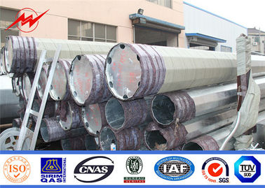 25Ft a 40 pies galvanizaron el poder poste de acero para la línea de la distribución de 69KV Electric Power