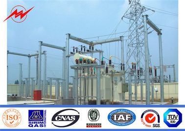 línea de transmisión tubular de acero de los 30ft poste Electric Power línea de la distribución