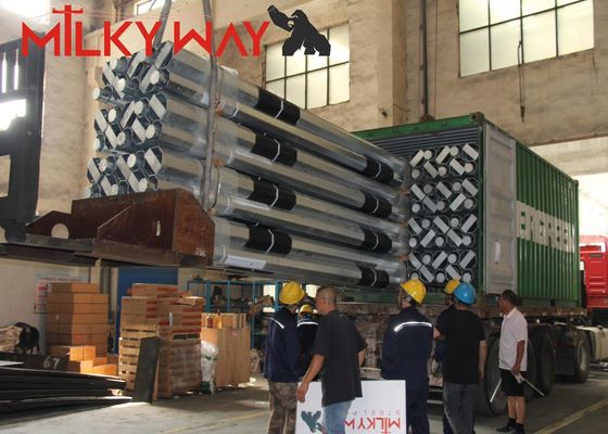 11m 3.8mm 7.2mm 80-100 microm promedio galvanización por inmersión en caliente para poste de acero galvanizado duradero
