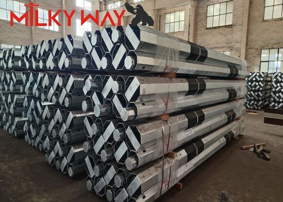 11m 3.8mm 7.2mm 80-100 microm promedio galvanización por inmersión en caliente para poste de acero galvanizado duradero