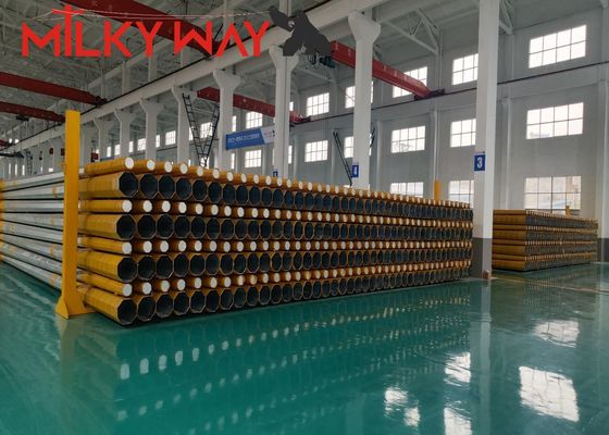 Línea de transmisión de postes de acero de 20-40 m con galvanización en caliente de 80-100 μm