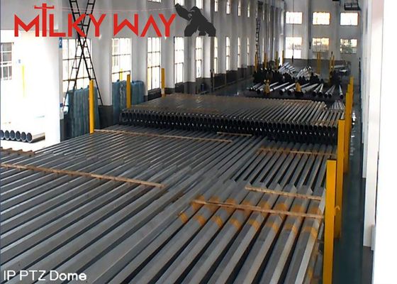 Línea de transmisión de postes de acero de 20-40 m con galvanización en caliente de 80-100 μm