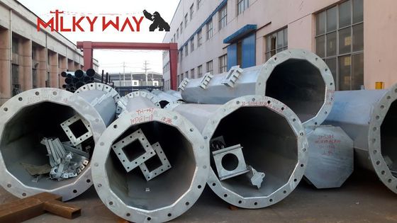 24m 32m Alturas de los postes eléctricos cónicos Tipo de placa base