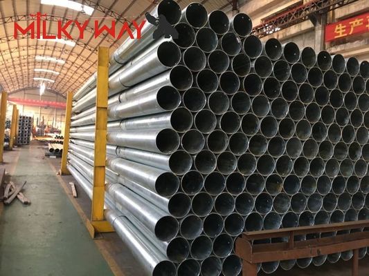 Galvanización por inmersión en caliente Pollo de acero galvanizado octogonal para distribución de electricidad con 12 m de altura