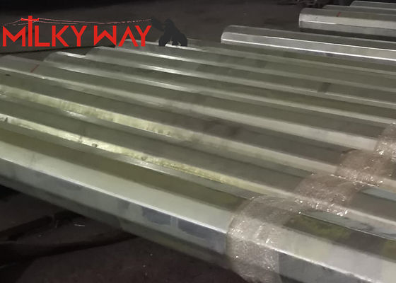 Poste de acero galvanizado de 14 m, clase 3, clase 4, para línea de transmisión de 33 kV