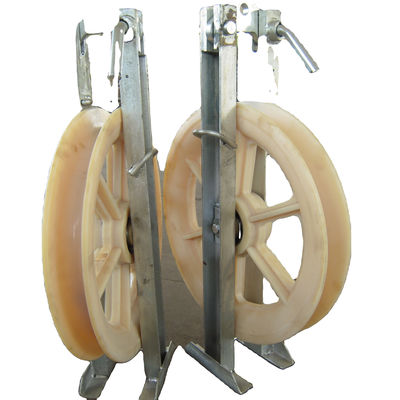 660mm*100mm Nylon Cable Pulley 220V Stringing Block for Construction Works