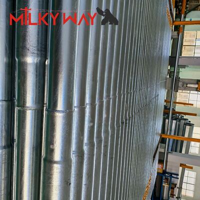 Poste de distribución de energía octogonal galvanizado en caliente de 11 metros con estándar de soldadura AWS D1.1