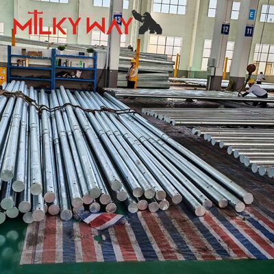 Polvo eléctrico de acero de alta resistencia S500MC con superficie galvanizada en caliente y tornillos fijados en acero inoxidable para redes eléctricas