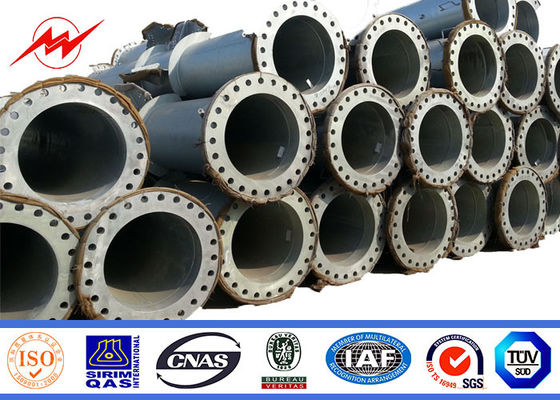 33 línea eléctrica de acero tubular galvanizada eléctrica de la transmisión de poste 10-220kv de la torre del kilovoltio