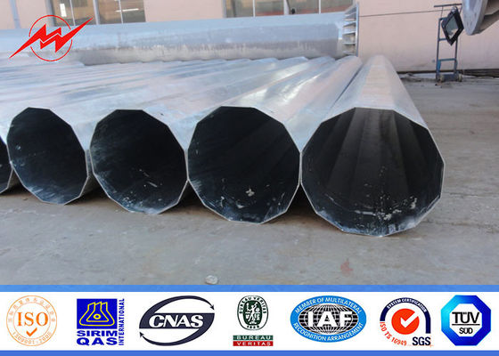 los 25ft hasta los 75ft Concial eléctrico afilaron a poste para uso general de acero, distribución de poder de acero poste 10kv ~ 550kv