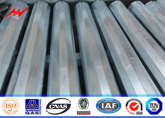 los 25ft hasta los 75ft Concial eléctrico afilaron a poste para uso general de acero, distribución de poder de acero poste 10kv ~ 550kv