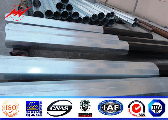 los 25ft hasta los 75ft Concial eléctrico afilaron a poste para uso general de acero, distribución de poder de acero poste 10kv ~ 550kv