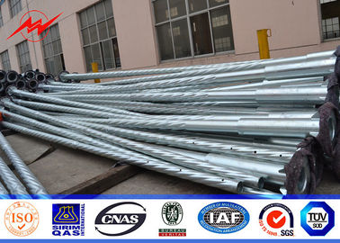 Polos de transmisión de energía de metal galvanizado de 27 m para torre de postes eléctricos