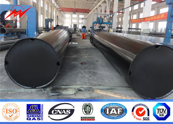 Transmisión doble o simple de poste de poder del acero del circuito el 16M los 32M para la línea aérea torre del acero