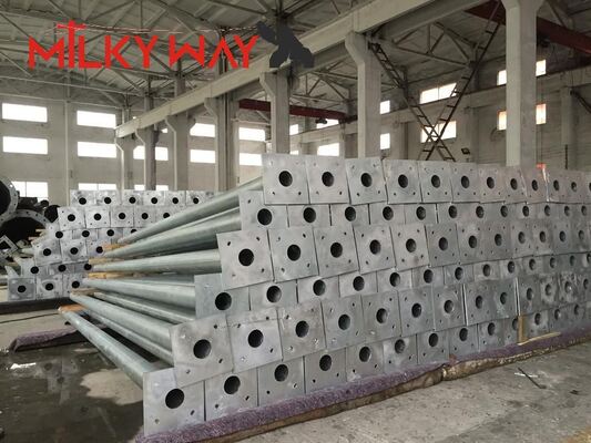 10m Galvanized High Mast Outdoor Lamp Pole  Highway Light Pole
