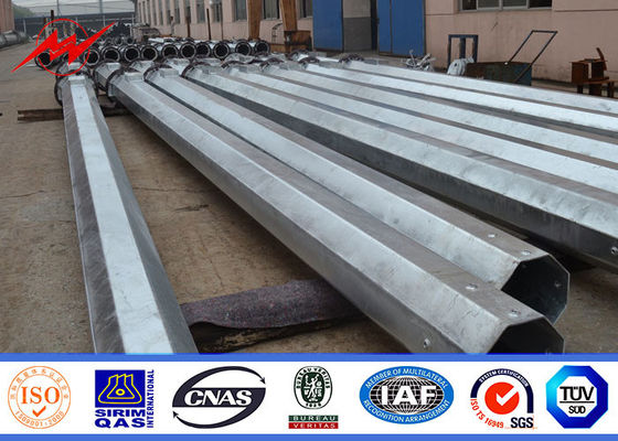 132 torre de poste de la carga del kilovoltio 27Meter 1500kg mono para la telecomunicación móvil de la transmisión