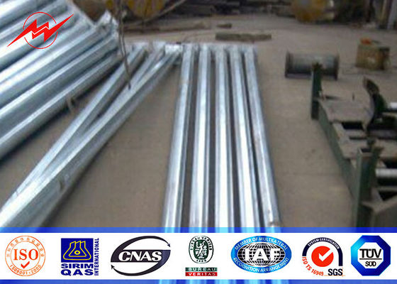 Calle al aire libre octagonal postes ligeros los 5M al 15M con el brazo curvado doble del diámetro de 60m m