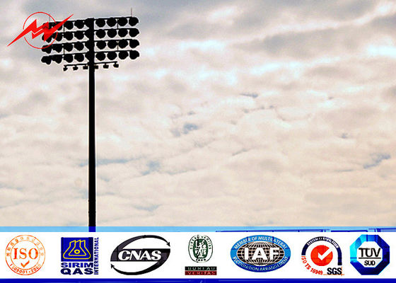 los 50M torre ligera del alto del palo de 60 luces LED de no. estadio de poste ligero con el carro cuadrado de la linterna