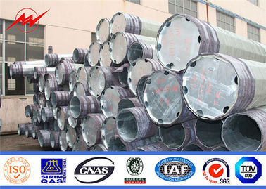 Polos de transmisión eléctrica de acero octogonal Polos de utilidad metálica galvanizados 4 mm