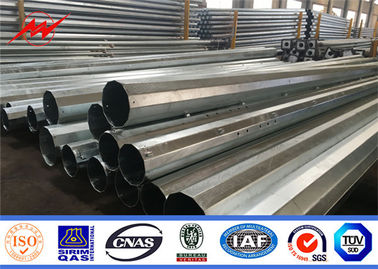inmersión caliente gruesa de acero 127-248m m tubular de poste de poder de los 35ft 2,75/3m m galvanizada