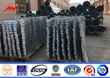 Galvanización de la inmersión caliente de poste de poder del acero de Astm A123 17meters