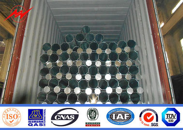 inmersión caliente gruesa de acero 127-248m m tubular de poste de poder de los 35ft 2,75/3m m galvanizada