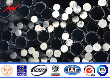 inmersión caliente gruesa de acero 127-248m m tubular de poste de poder de los 35ft 2,75/3m m galvanizada