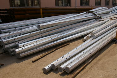 el circuito del doble de 30m/S 220kv galvanizó el poder poste de acero