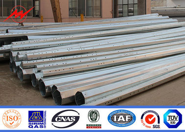 estándar de acero galvanizado de poste Filipinas NEA de la inmersión caliente de los 25FT 2.5m m Thickenss