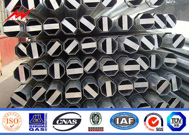 estándar de acero galvanizado de poste Filipinas NEA de la inmersión caliente de los 25FT 2.5m m Thickenss