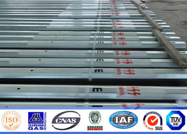 inmersión caliente de acero eléctrica Glavanized de poste de poder de la transmisión de 132KV el 15m para Aferica