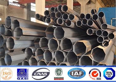 betún poligonal de los 9m el 12m Q235 poste para la línea de transmisión eléctrica