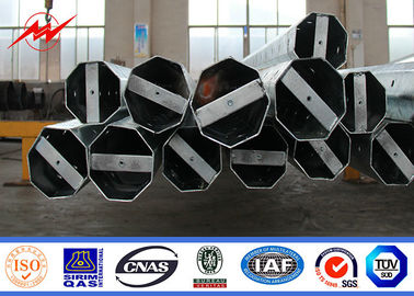 los 45FT poste de acero galvanizado 3m m, estándar de Electric Power postes Filipinas NEA