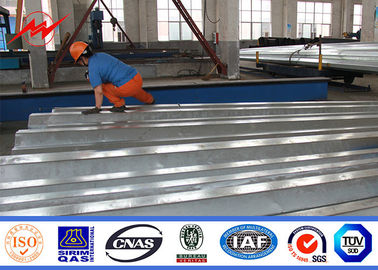 los 45FT poste de acero galvanizado 3m m, estándar de Electric Power postes Filipinas NEA