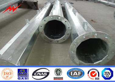 La inmersión caliente galvanizó longitud de 60 pies 70 pies el grado 65 ASTM A572 de 90 del pie del metal postes de poder