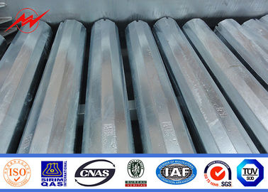 Corriente eléctrica octagonal poste, servicio largo de acero galvanizado de poste de la inmersión caliente