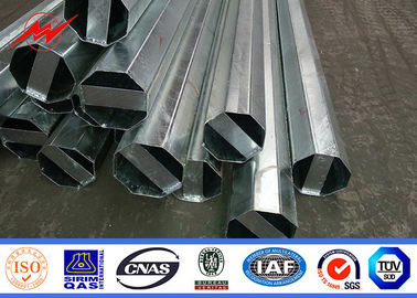 acero galvanizado de la inmersión caliente de poste de la corriente eléctrica de los 30ft los 35ft los 40ft para la distribución